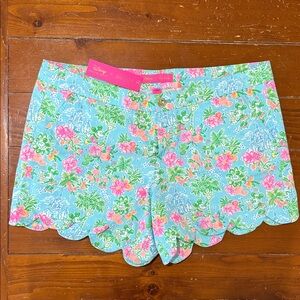 Disney x Lilly Pulitzer Buttercup shorts
